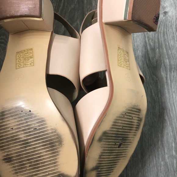nude block sandals - Picture 3 of 5